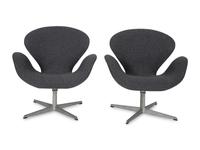 A Pair of Swan Chairs