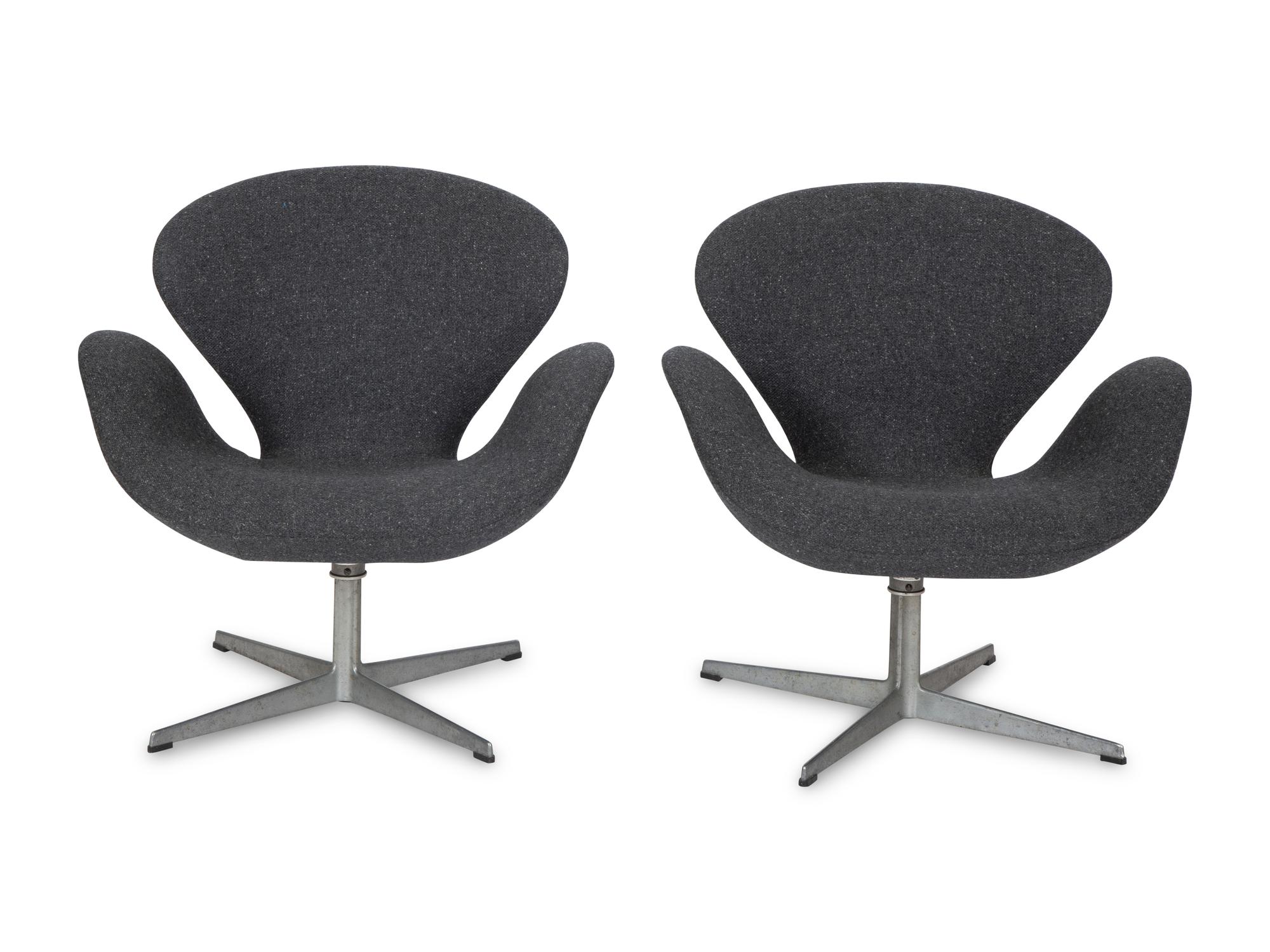 A Pair of Swan Chairs