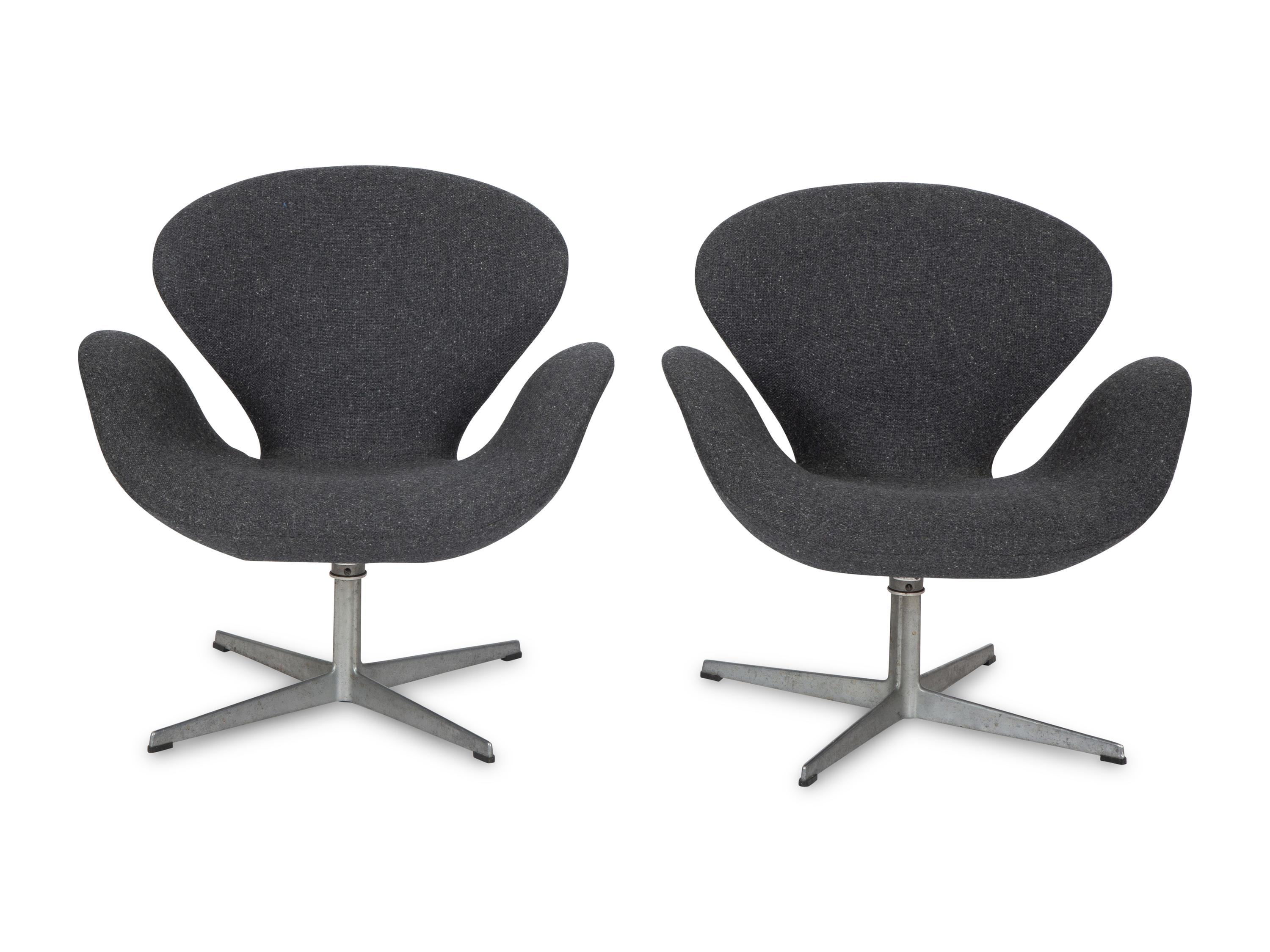 A Pair of Swan Chairs