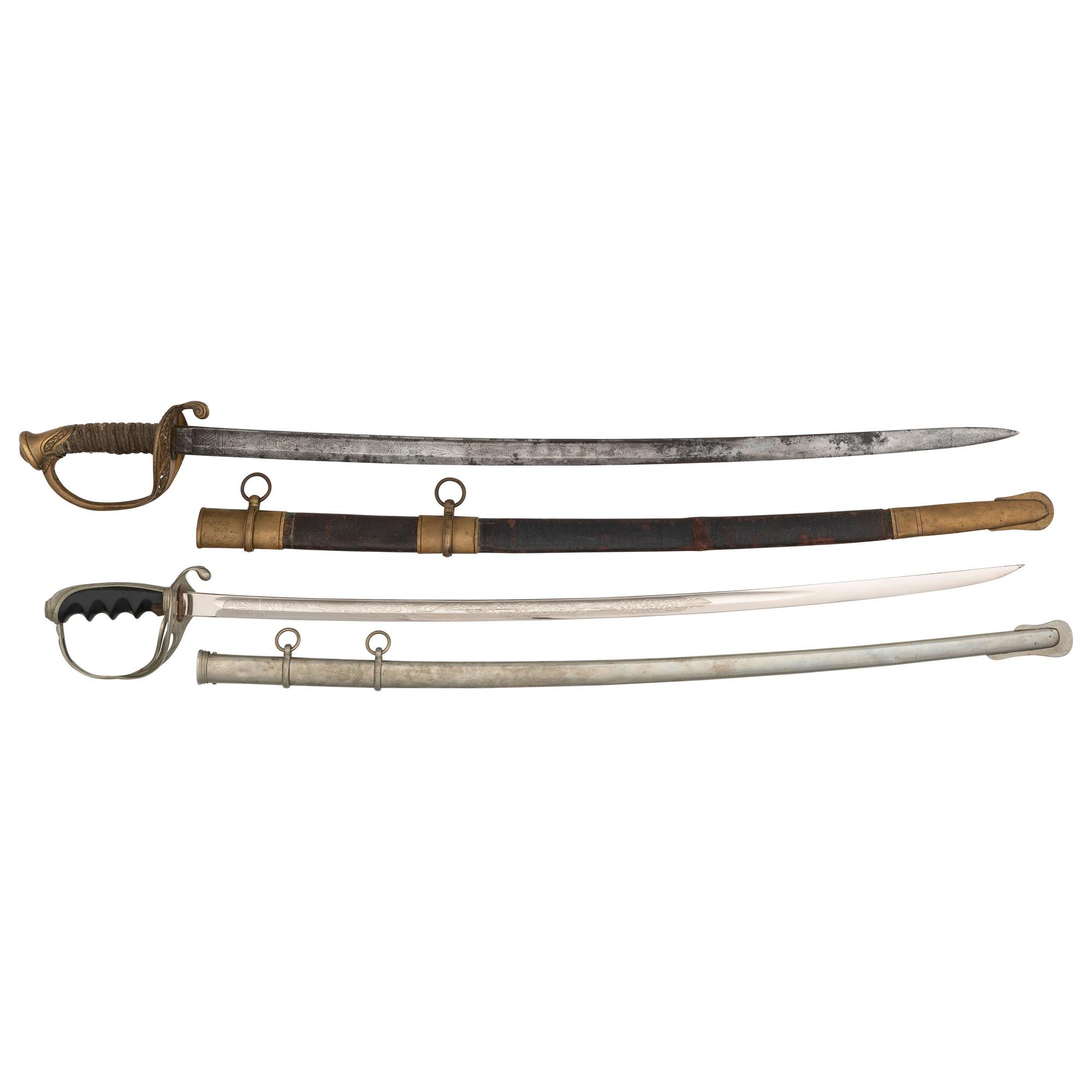 Military Archive of 1st Lt. (Later Major General) William Spencer McCaskey Including: Inscribed Civil War-era M1850 Sword, Philippine American War-era M1902 Sword, and 45 Original Letters and Photos