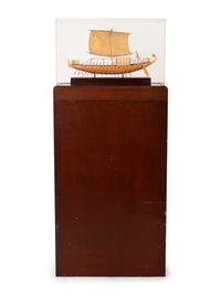 A Cased Model of Queen Hatshepsut Ship