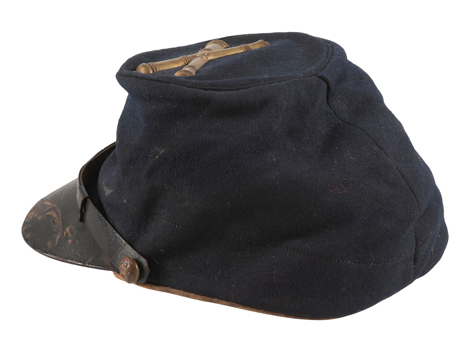 [CIVIL WAR]. Model 1858 forage cap with artillery insignia.