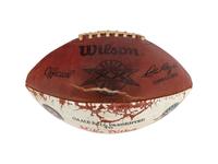 Mike Ditka's Super Bowl XX Game Ball Presented After Chicago Bears Championship Victory Formerly Displayed at Mike Ditka's Restaurant