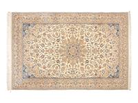 A Persian Silk and Wool Rug