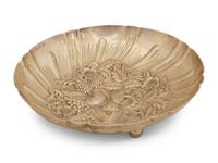 An American Silver-Gilt Entrée Dish and Cover and a Repoussé Bowl