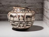 Zuni Polychrome Pottery Olla