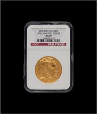 A 2006 Buffalo: Fine-First Strike $50 Gold Coin (NGC MS70)