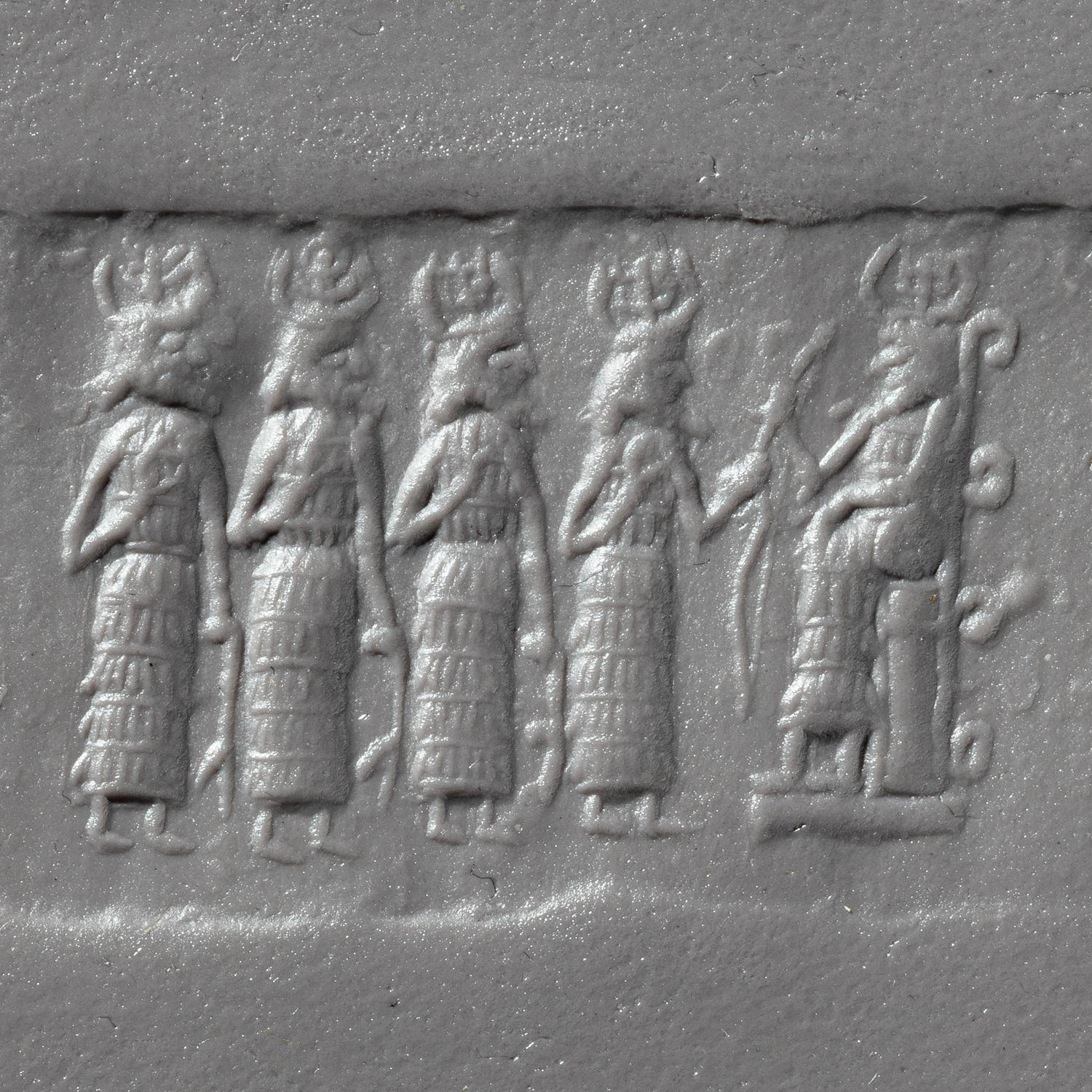 Nine Near Eastern Stone Cylinder Seals