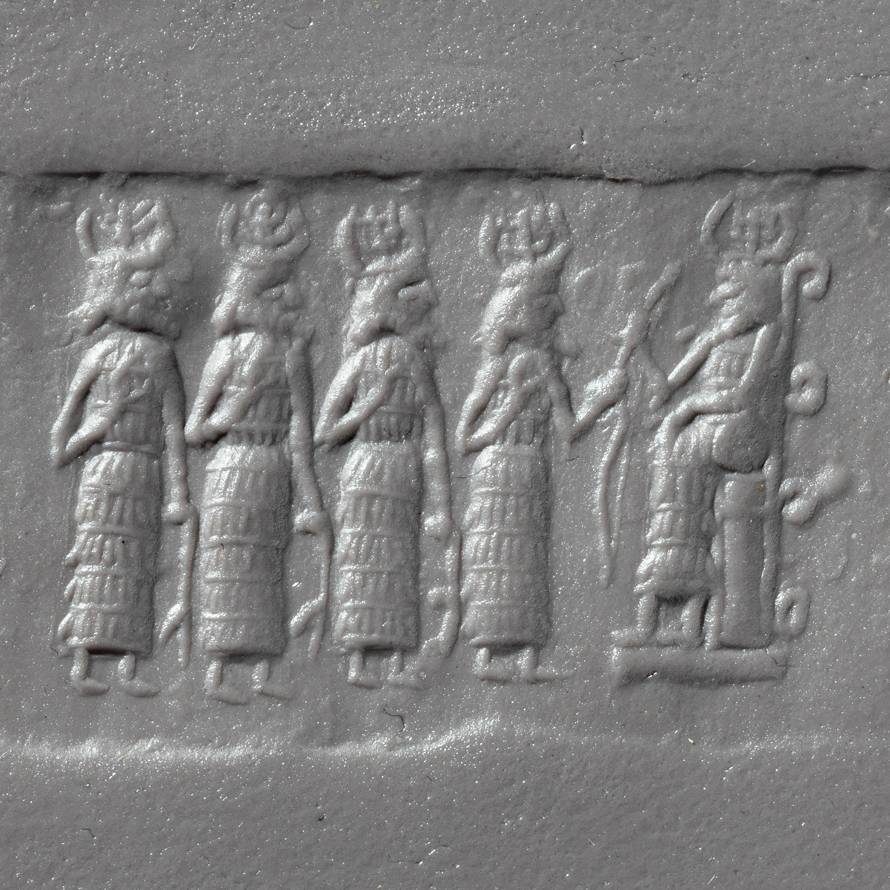 Nine Near Eastern Stone Cylinder Seals