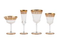 A Saint Louis Thistle Stemware Service