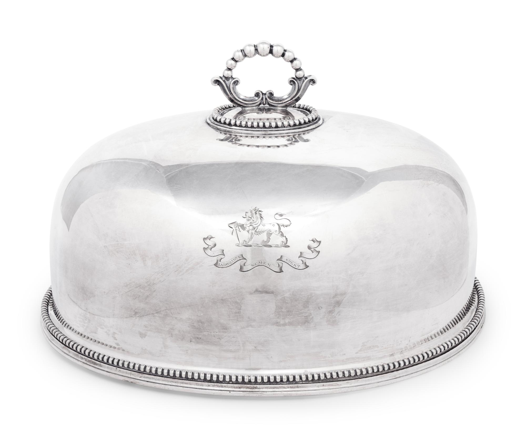An English Silver-Plate Cloche