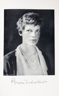 EARHART, AMELIA. 20 Hrs. 40 Min. New York, 1928. First trade ed., signed by Earhart on pasted in card.