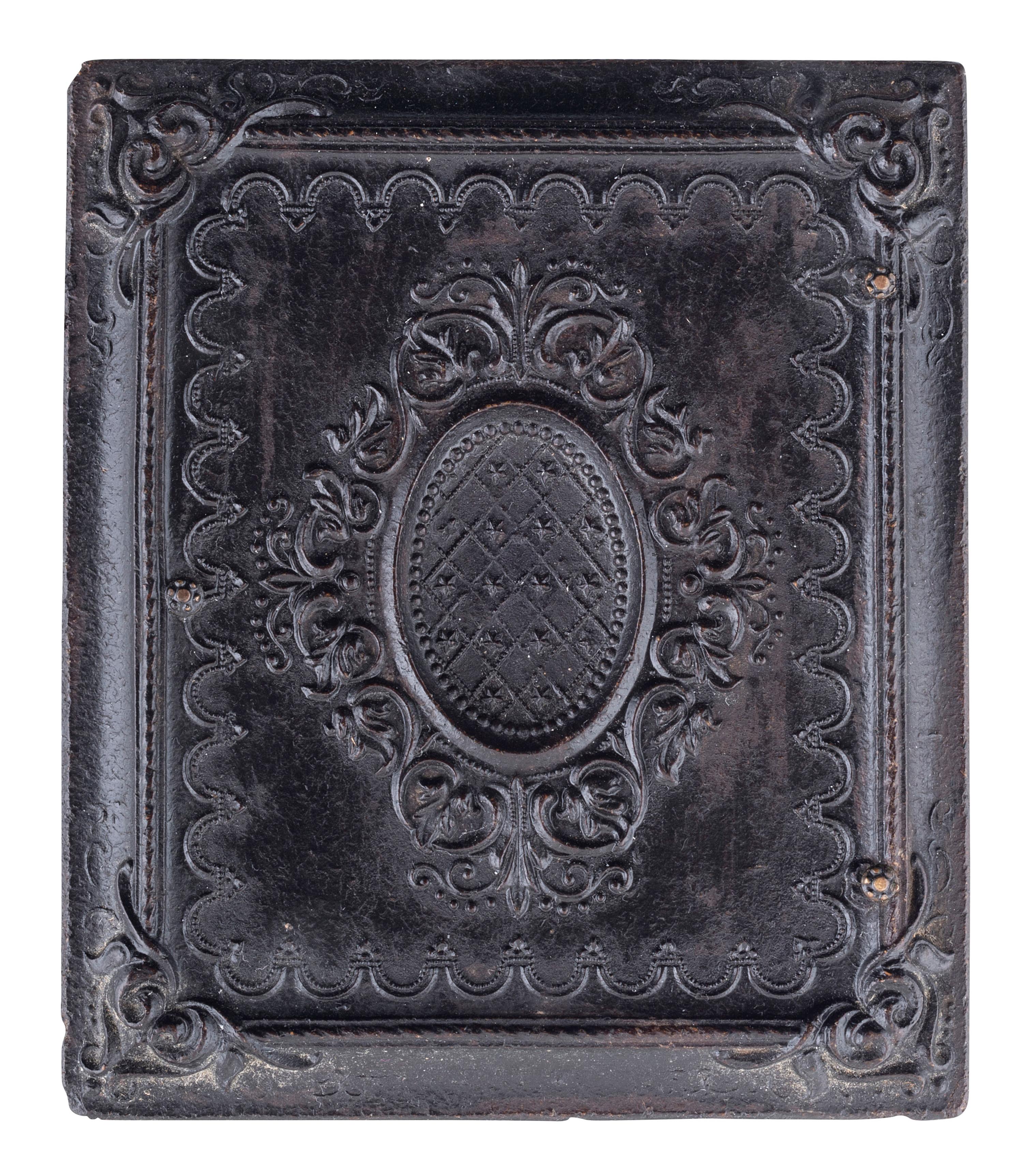 [EARLY PHOTOGRAPHY]. Ninth plate daguerreotype of African American woman.
