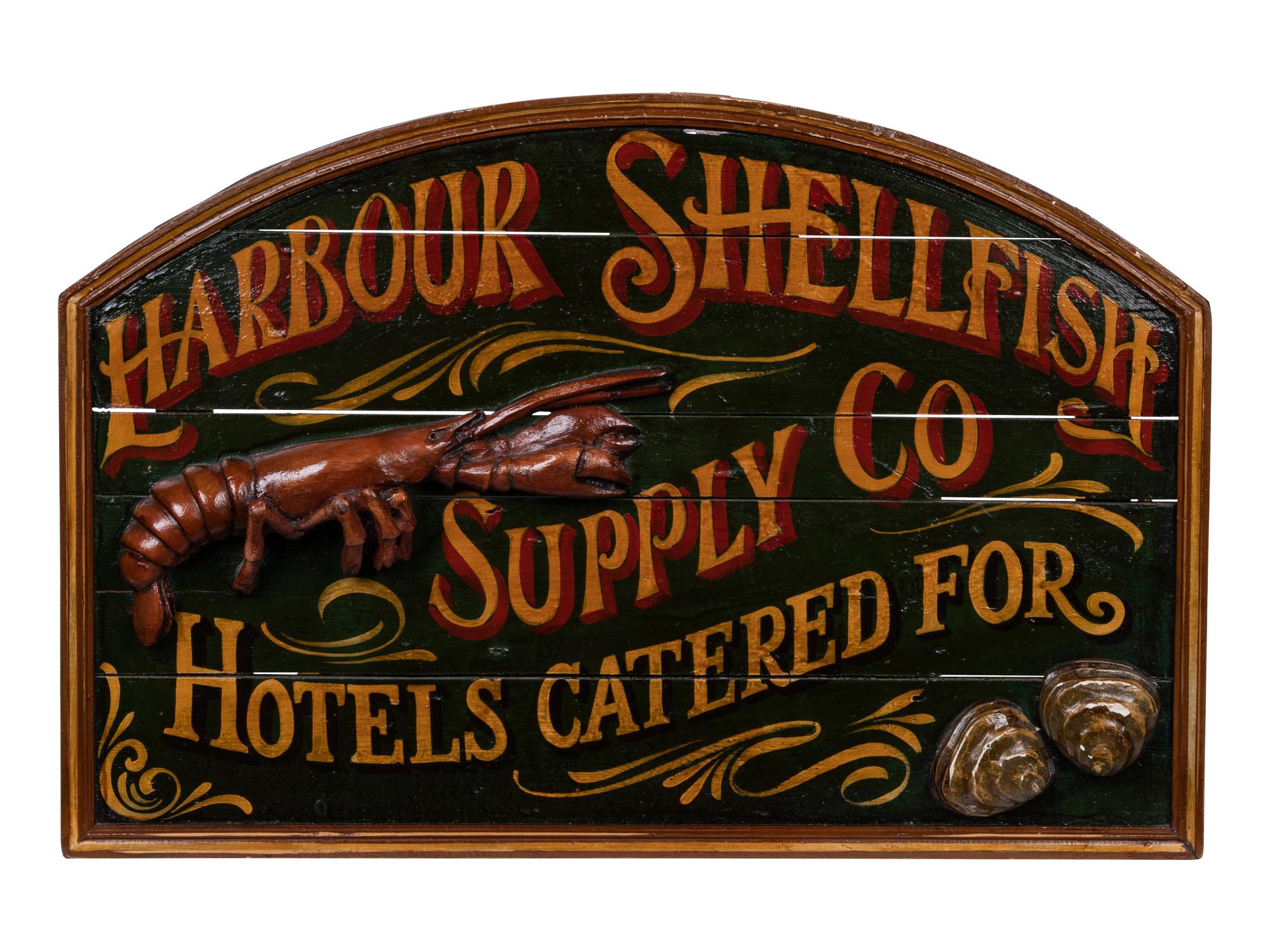 An American Painted Trade Sign