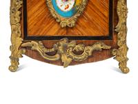A French Gilt Bronze and Sevres Style Porcelain Mounted Kingwood Jardinière