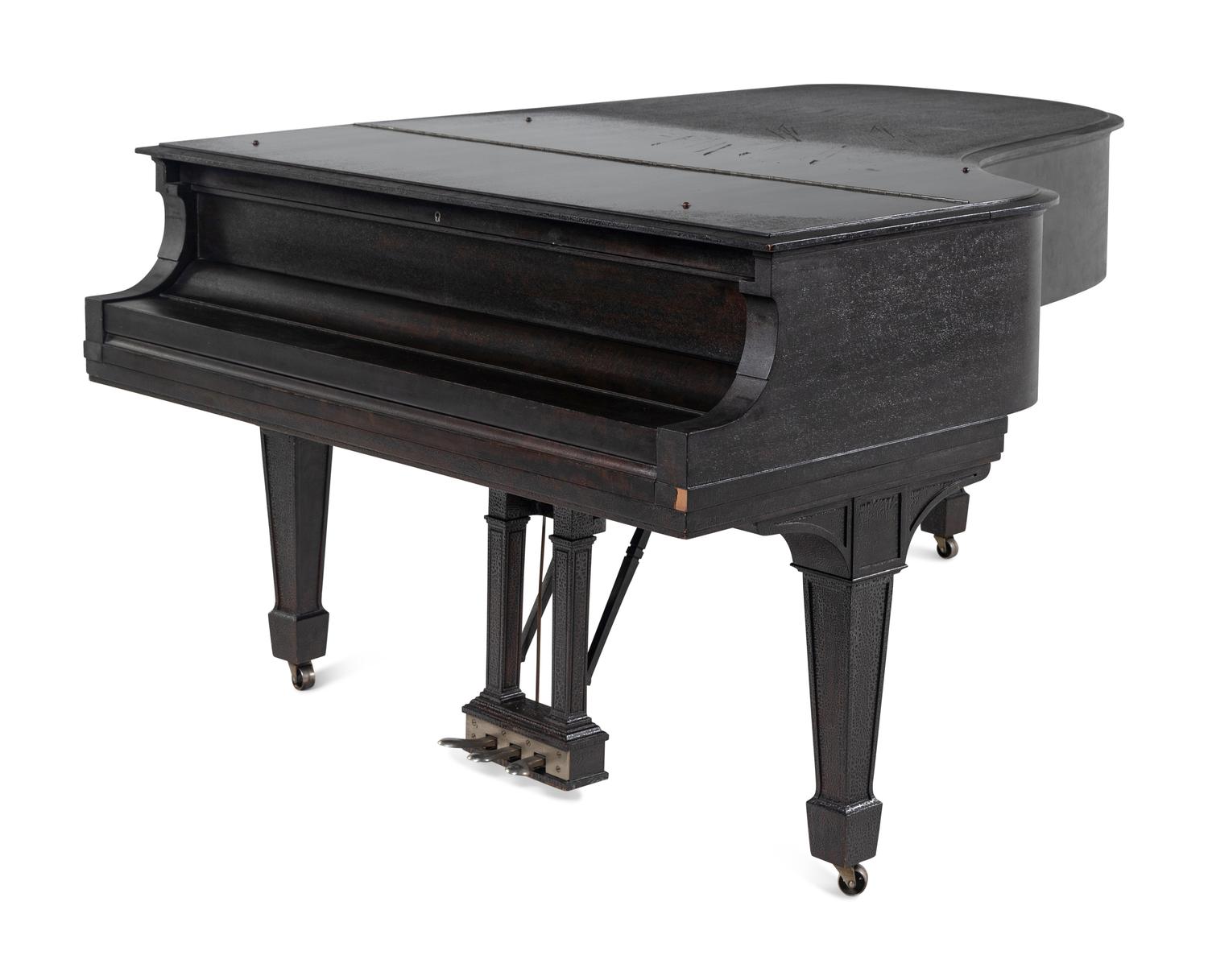 A Steinway and Sons Mahogany Grand Piano