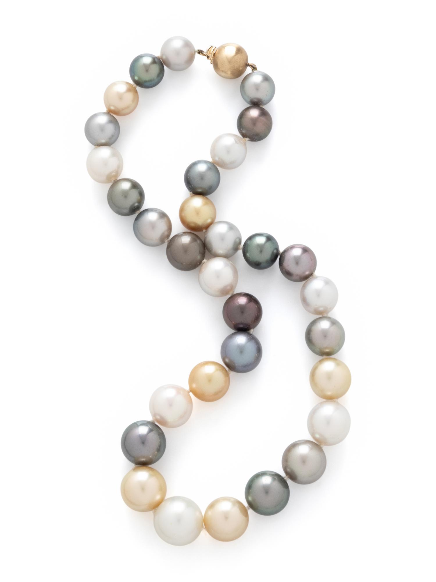 MULTICOLOR CULTURED PEARL NECKLACE
