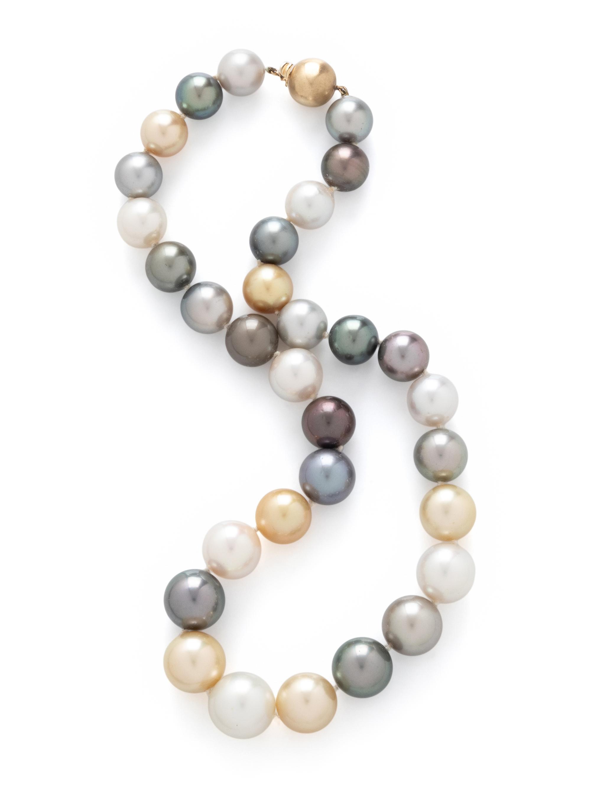 MULTICOLOR CULTURED PEARL NECKLACE