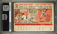 A 1956 Topps Roberto Clemente Baseball Card No. 33 (PSA 7 NM) White Back