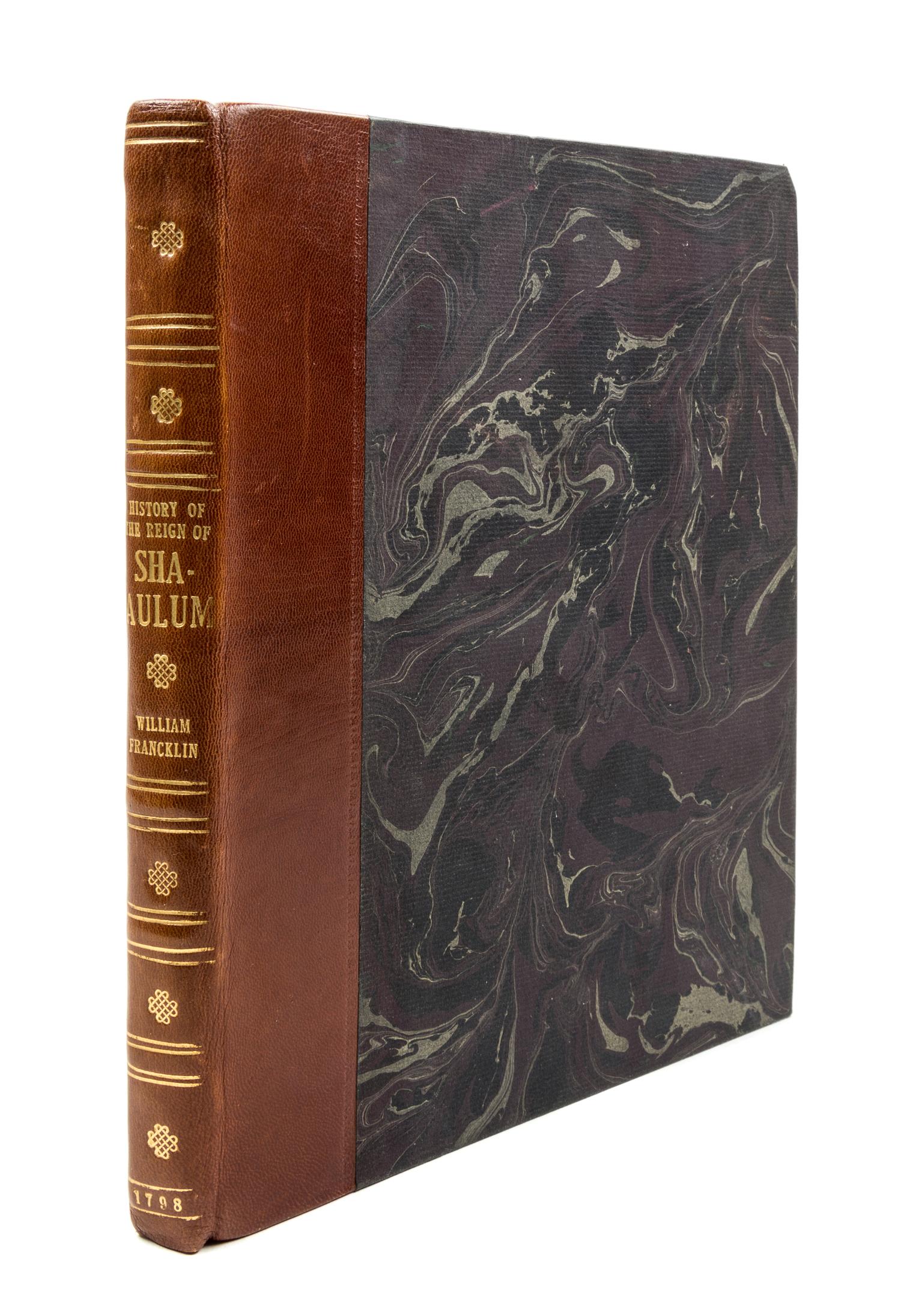 FRANCKLIN, WILLIAM. History of the Reign of Shah-Alum. London, 1798.