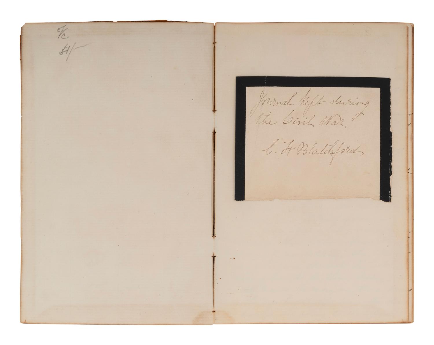 [CIVIL WAR]. BLATCHFORD, Caroline A. (1817-1901). A group of 4 Civil War-era diaries written by Caroline Appleton Blatchford, including discussion of prominent New York families, the ongoing war, and work with the Women's Central Relief Association.