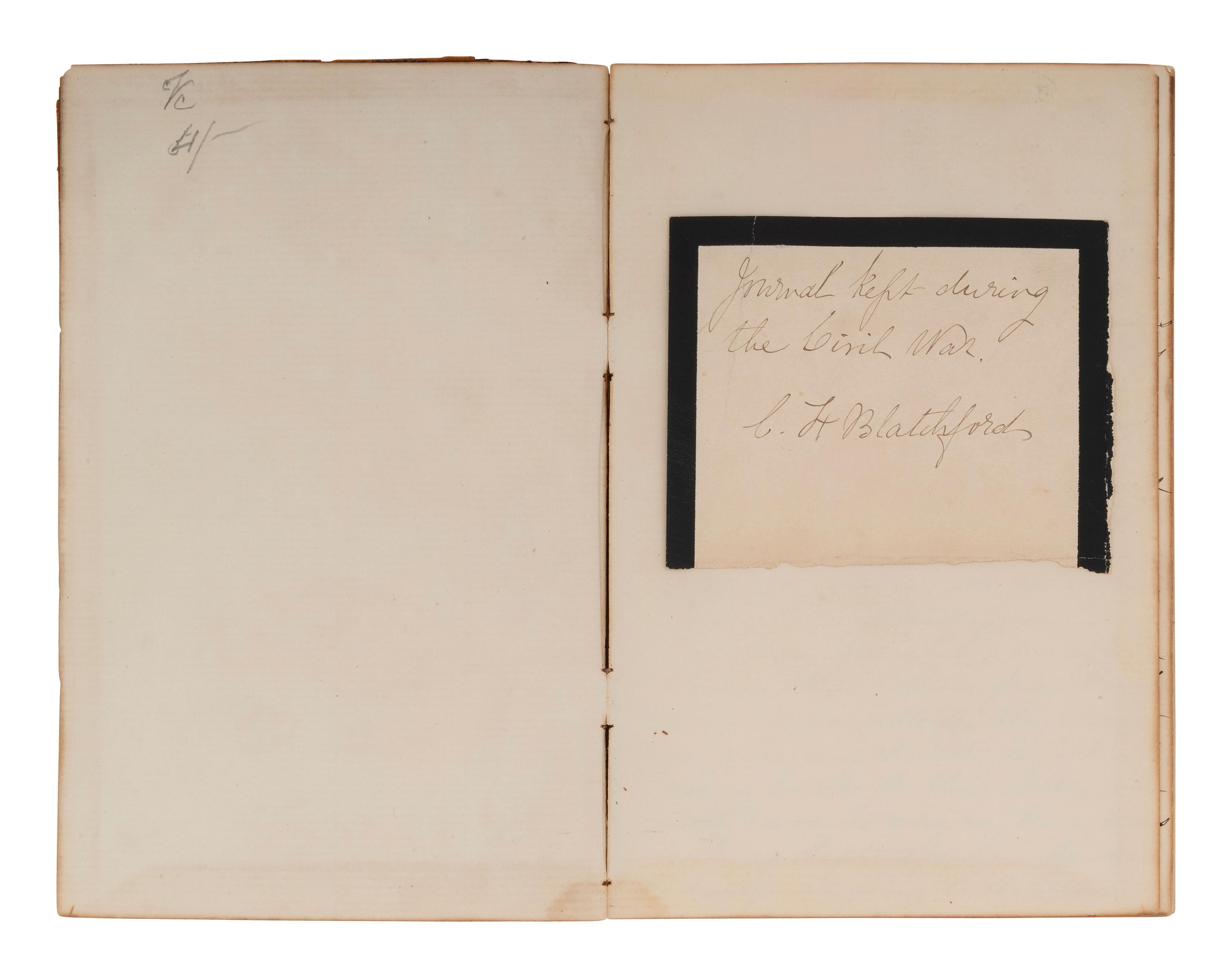 [CIVIL WAR]. BLATCHFORD, Caroline A. (1817-1901). A group of 4 Civil War-era diaries written by Caroline Appleton Blatchford, including discussion of prominent New York families, the ongoing war, and work with the Women's Central Relief Association.