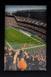 An Impressive Display Featuring a Untied States Flag Flown at Soldier Field During Devin Hester's NFL Record Tying Performance