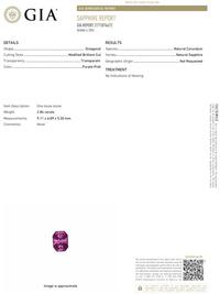 PURPLE-PINK SAPPHIRE AND DIAMOND RING