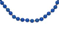 COLLECTION OF YELLOW GOLD AND LAPIS LAZULI JEWELRY