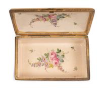 A Sèvres Style Porcelain Table Casket