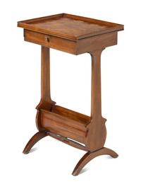 A Continental Fruitwood Work Table