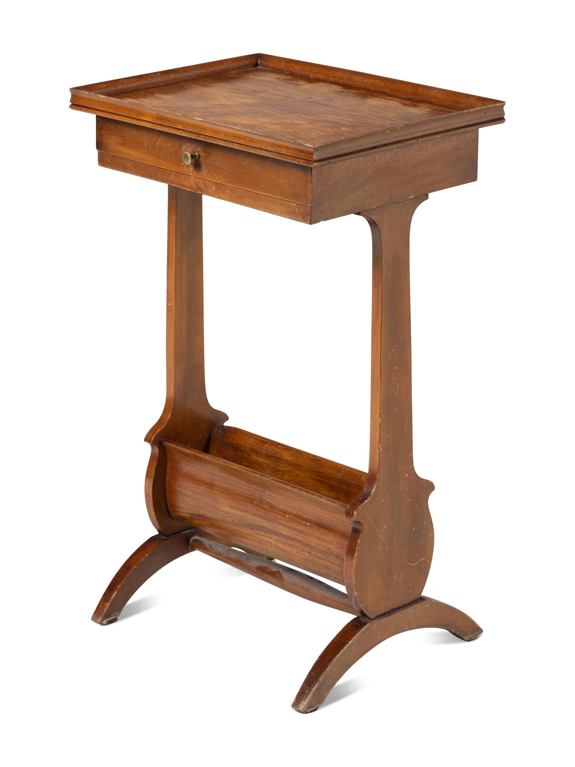 A Continental Fruitwood Work Table