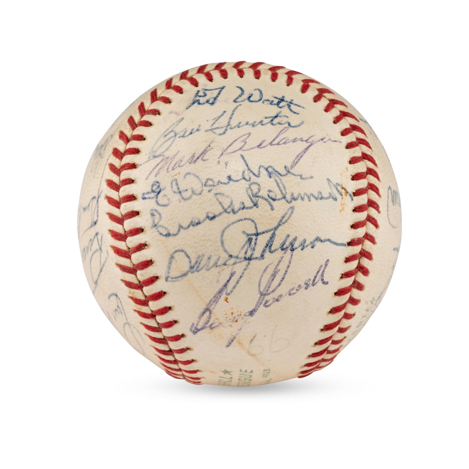 A 1967 Baltimore Orioles Team Signed Autograph Baseball (Beckett Authentication Services)