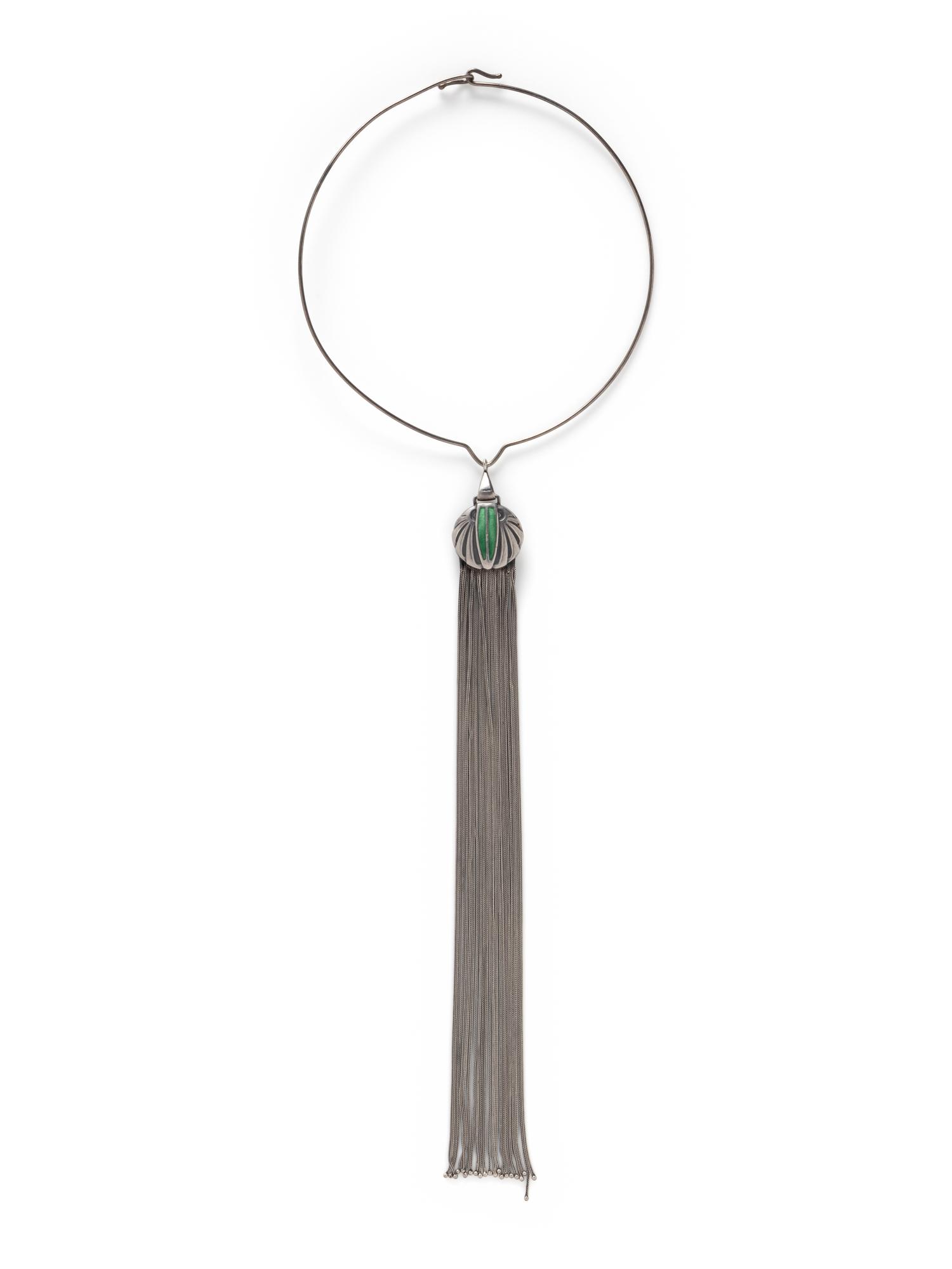THEODOR FAHRNER, STERLING SILVER AND ENAMEL COLLAR NECKLACE