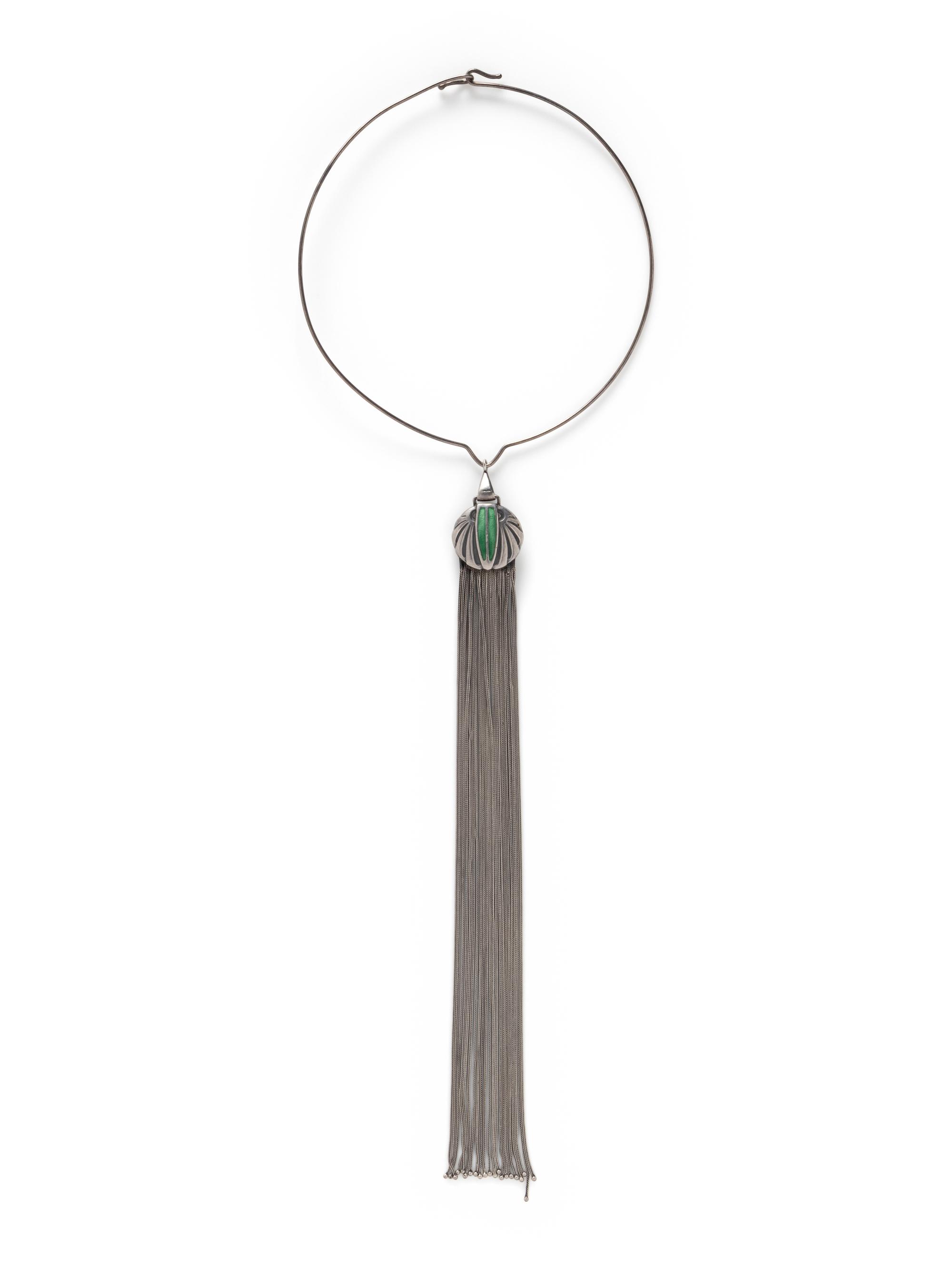 THEODOR FAHRNER, STERLING SILVER AND ENAMEL COLLAR NECKLACE