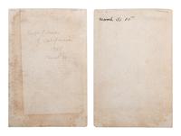 [BOXING] -- [TURNER, Rufus (d. 1937)]. 2 Cabinet cards of boxer Rufus “Rufe” Turner. Sommer Studio: Philadelphia, [1905].