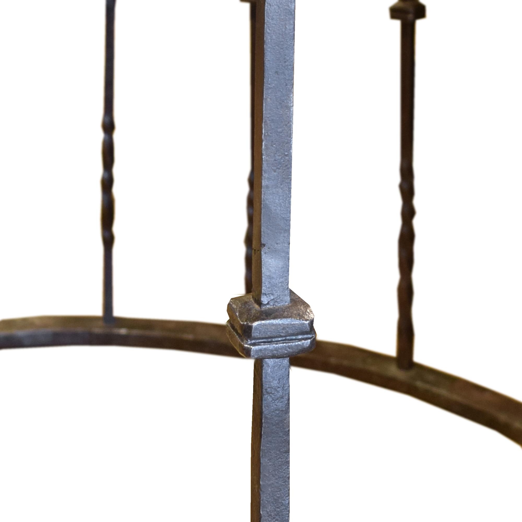 A Wrought Iron Table Base 39" W x 39" D x 30.5" H — Italy, 17th century
