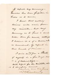 [CIVIL WAR - NAVY]. A group of 9 documents related to Robert Coster and his efforts to confirm the identity of the man who lashed Rear Admiral David G. Farragut to the rigging of the Hartford at the Battle of Mobile Bay.