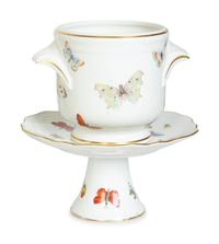 A Limoges Porcelain Butterfly-Painted Dessert Service — 20th Century
