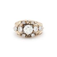 GOLD AND DIAMOND RING