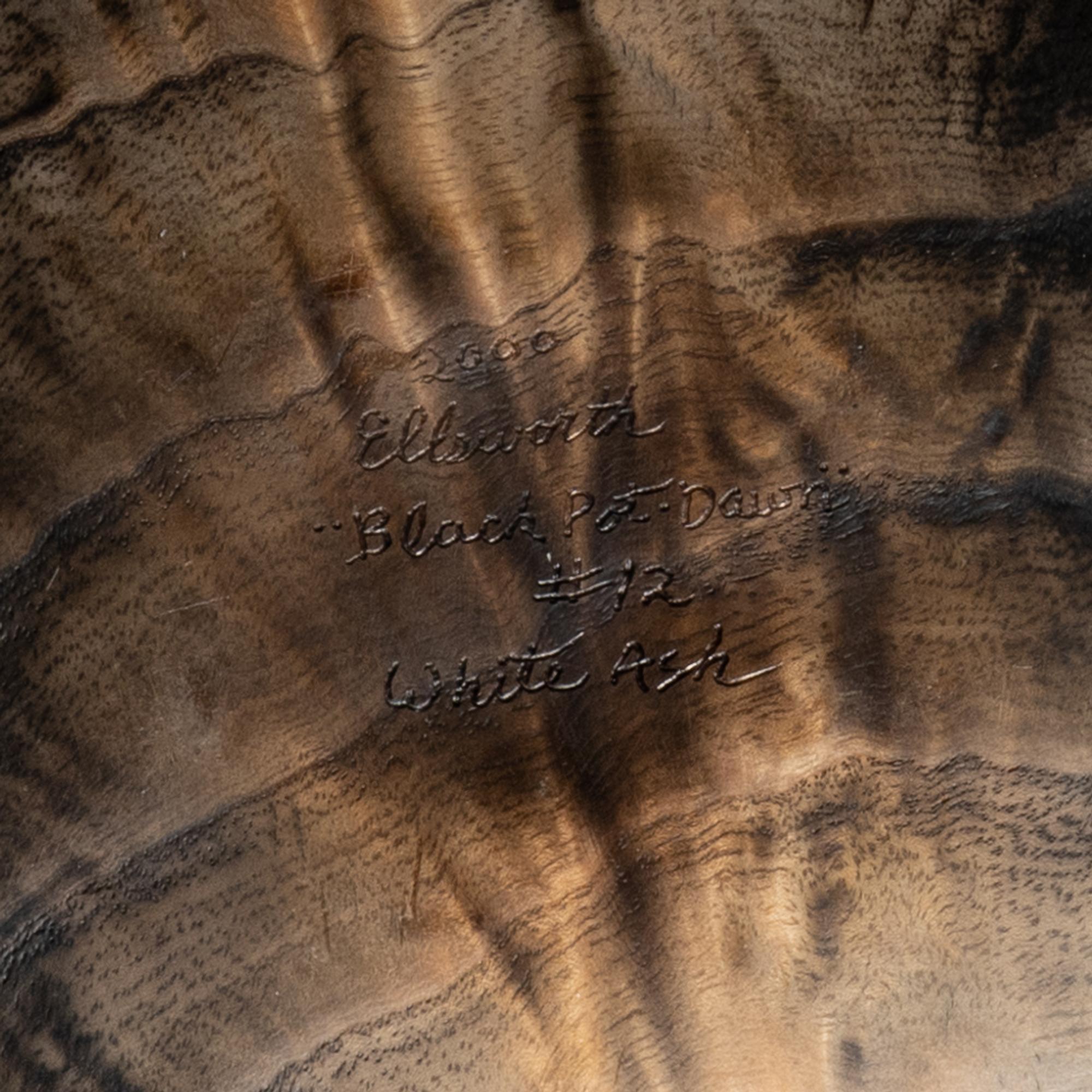Black Pot Dawn turned wood vessel, 2000