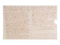[ENSLAVEMENT]. Pair of letters from N. Henry R. DAWSON to his uncle regarding slaves. 1850.