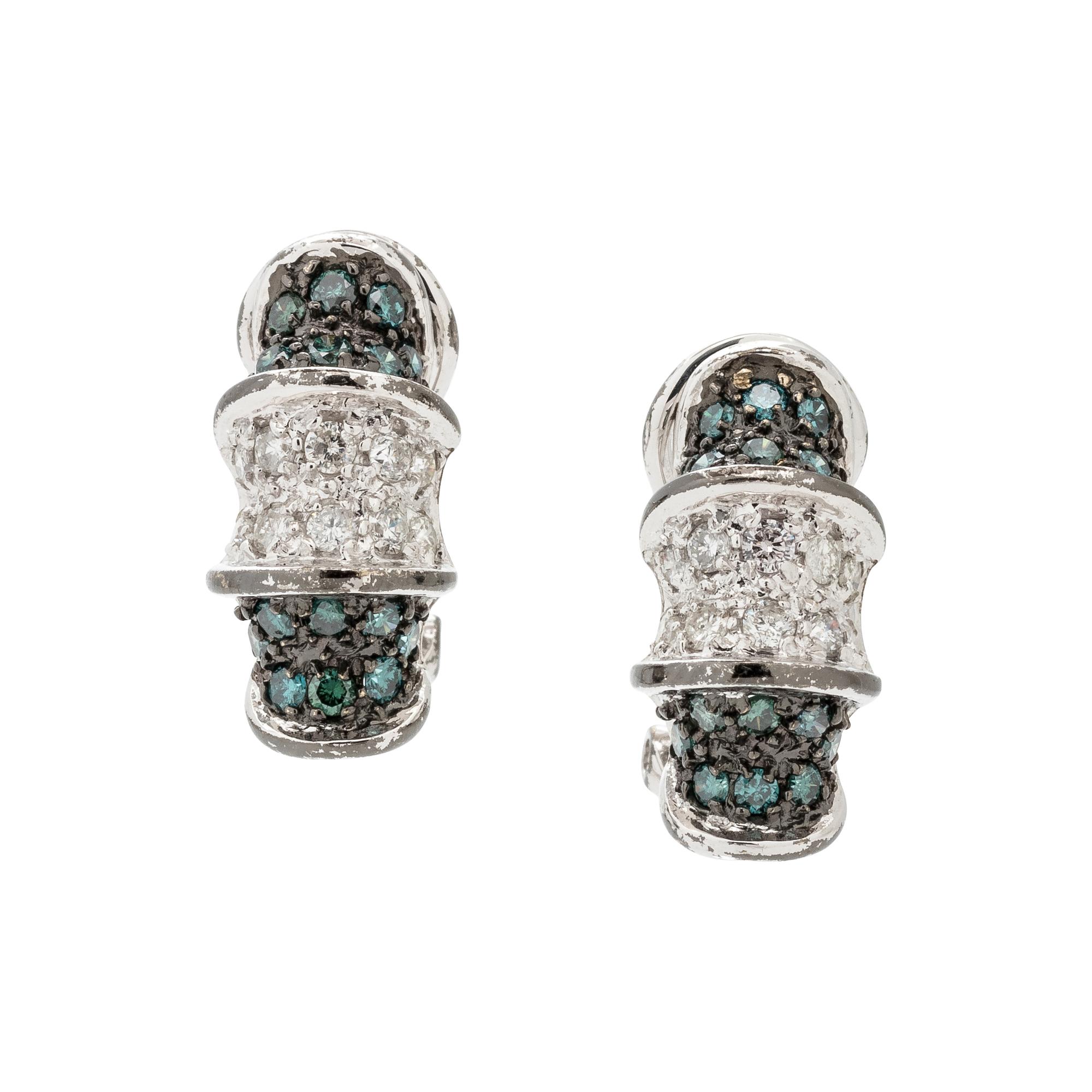 DIAMOND AND COLORED DIAMOND EARCLIPS