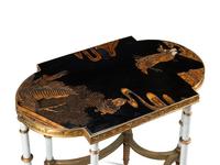 A Louis XVI Style Bronze and Chinese LacquerTable