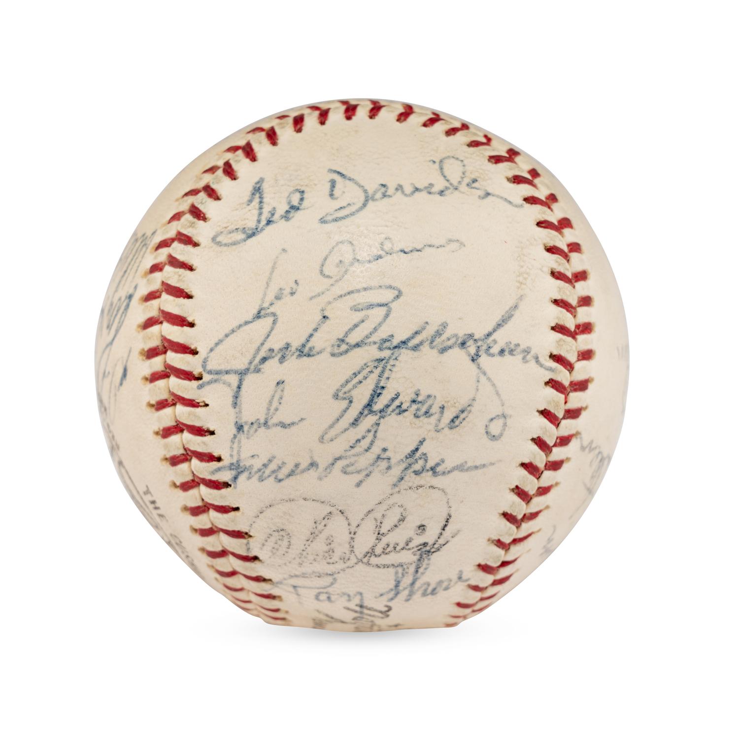 A 1966 Cincinnati Reds Team Signed Autograph Baseball