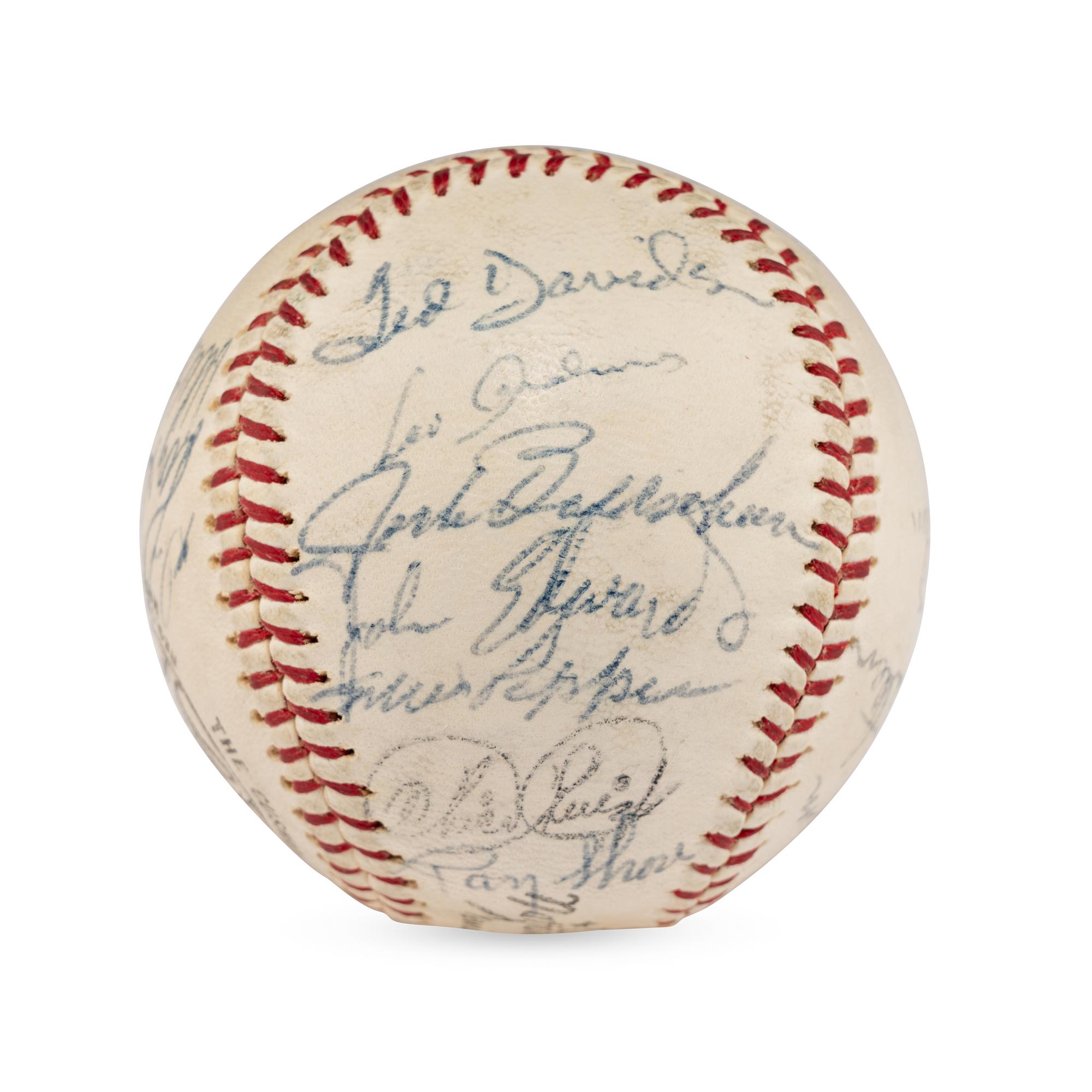 A 1966 Cincinnati Reds Team Signed Autograph Baseball