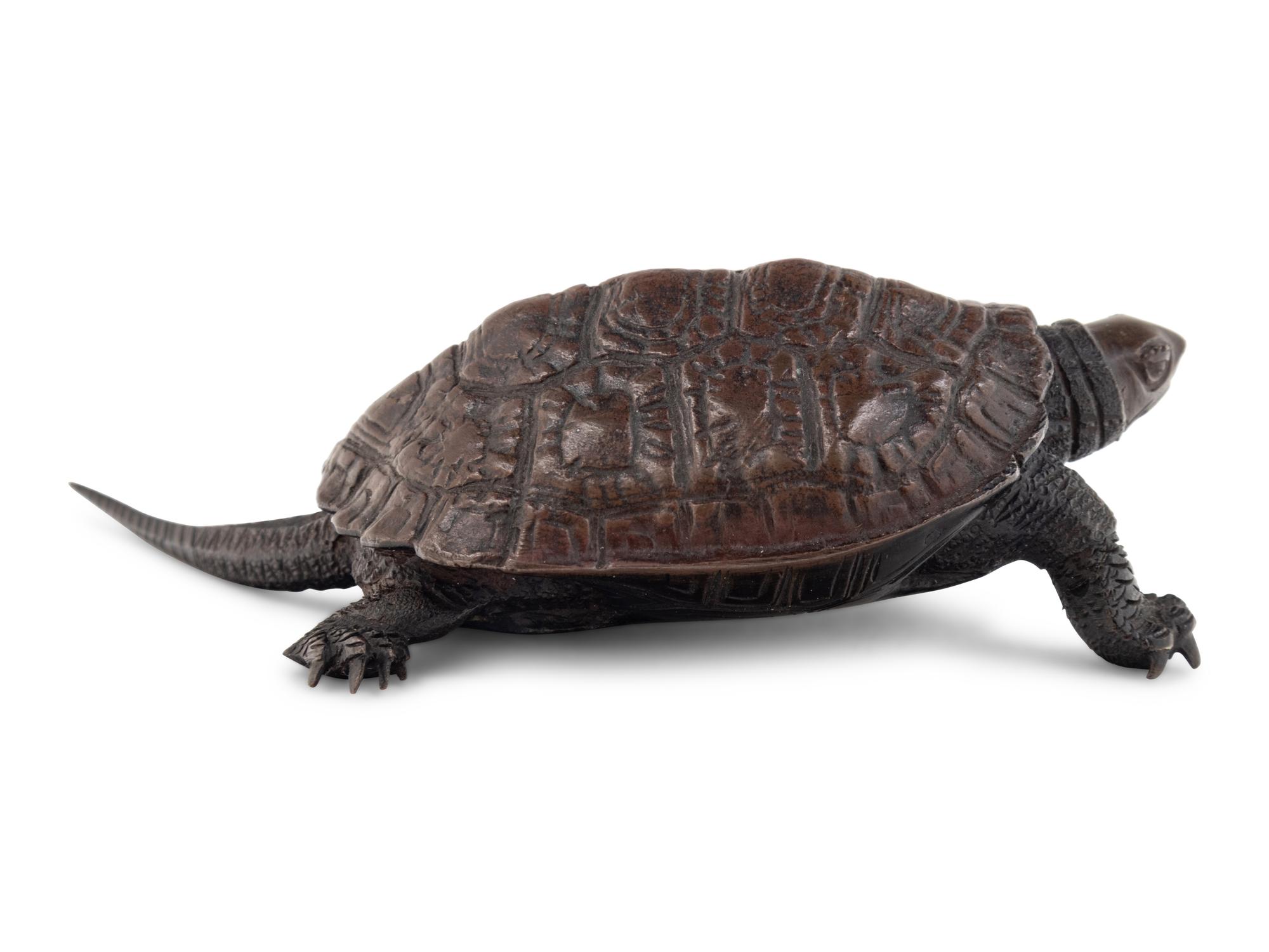 A Bronze 'Turtle' Okimono