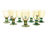 Ten Venetian Glass Goblets