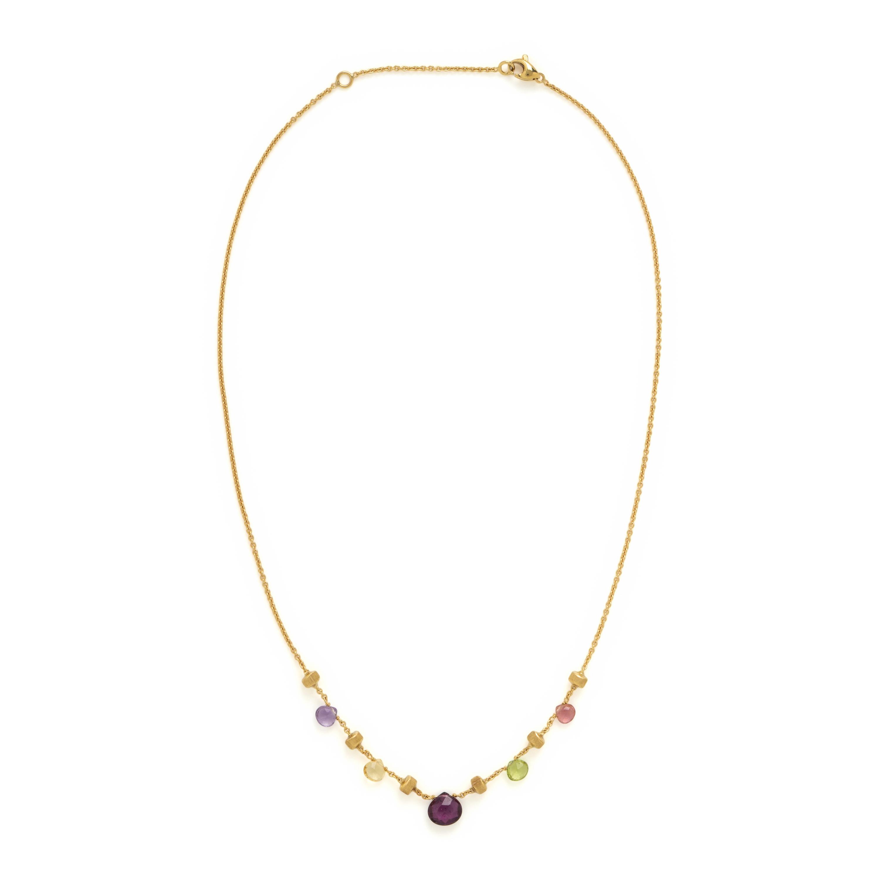 Marco Bicego, Multigem and Yellow Gold Necklace