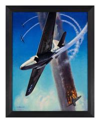 LEYDENFROST, Alexander (1888-1961). Airacomets Fly Rings Around the Japs. c. 1945.
